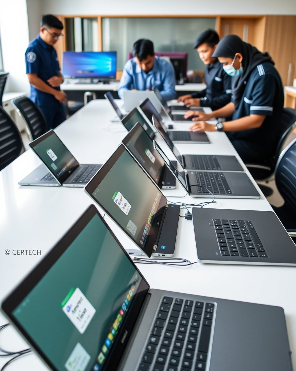 proses jual laptop perusahaan di Ceratech Makassar secara profesional
